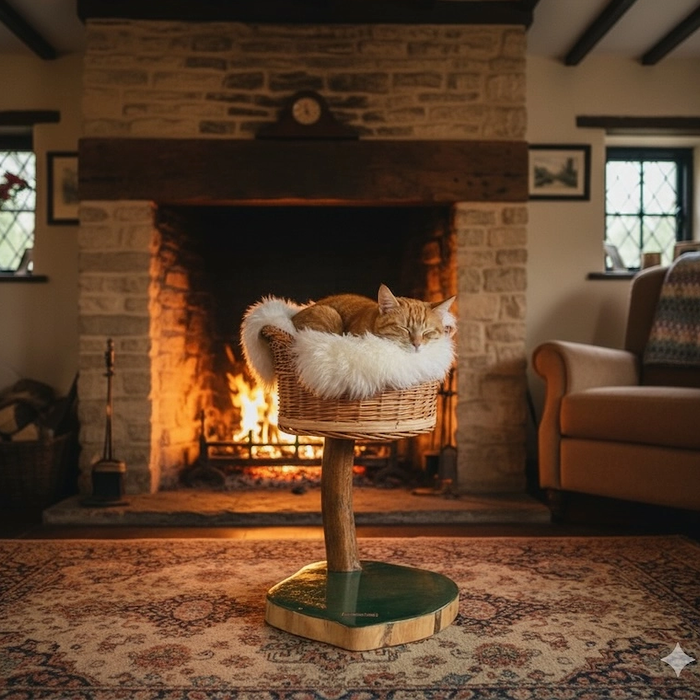 The Artisan Post Oak Cat Perch by Sophisticated Scratch