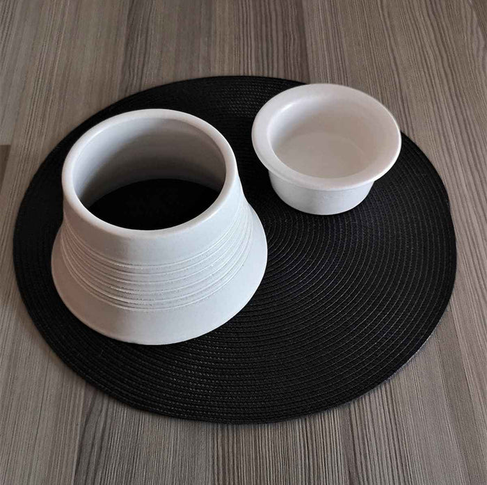 Kilimanjaro Elevated Ceramic Cat Feeder