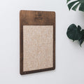 Cat Wall Scratcher Dark Walnut
