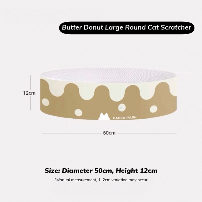 Paper Park round cardboard cat bed and scratcher