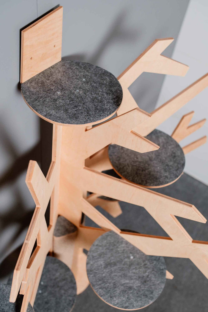 Modern Wooden Cat Tree