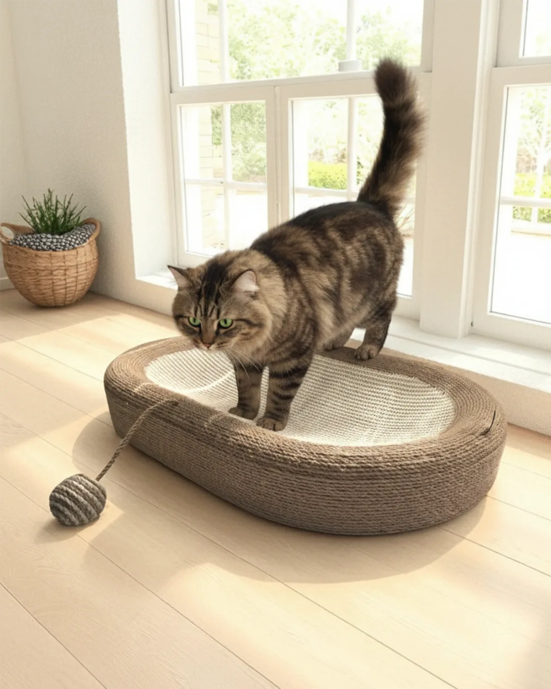 Isla Sisal Bowl Cat Scratcher, view 5