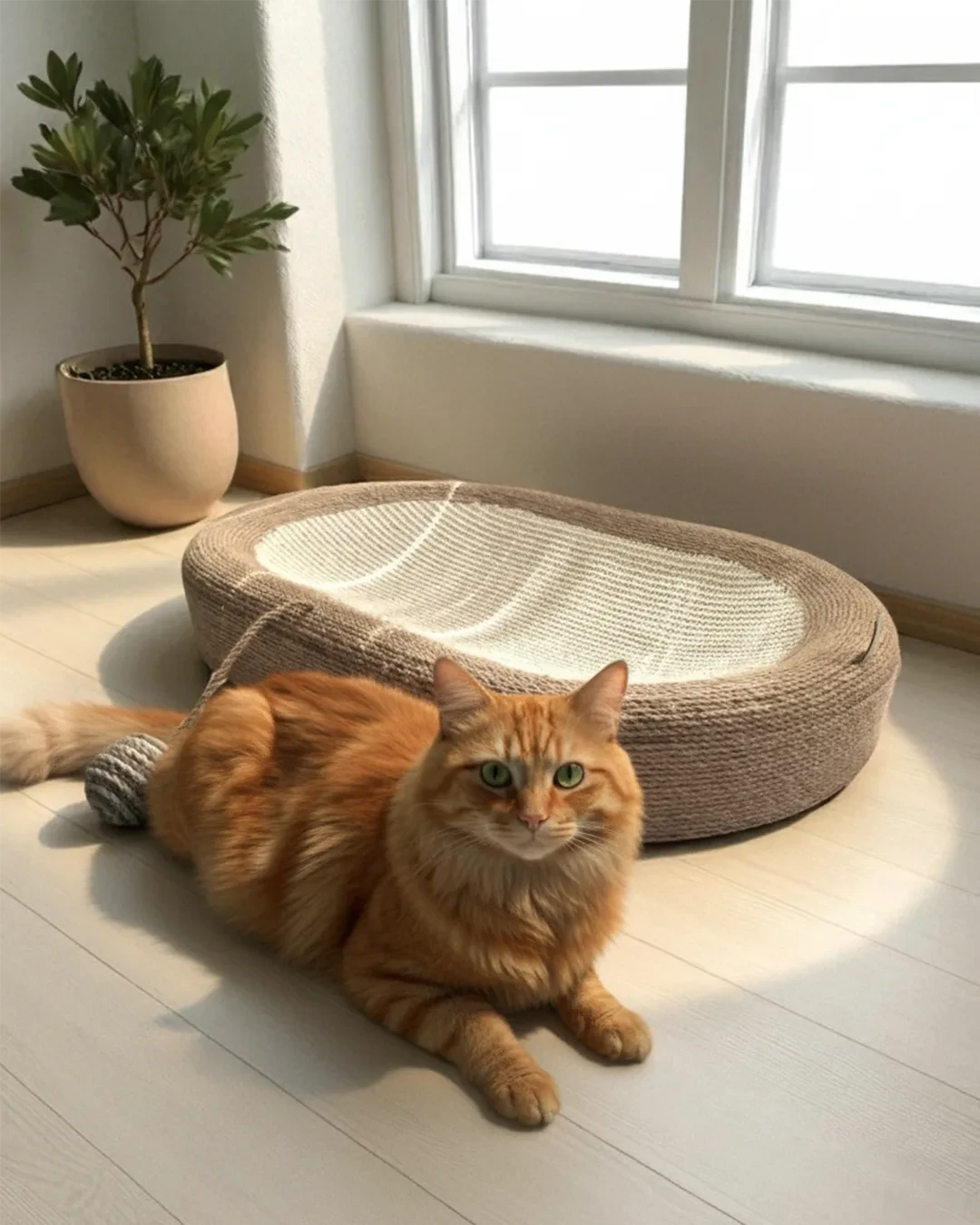 Isla Sisal Bowl Cat Scratcher