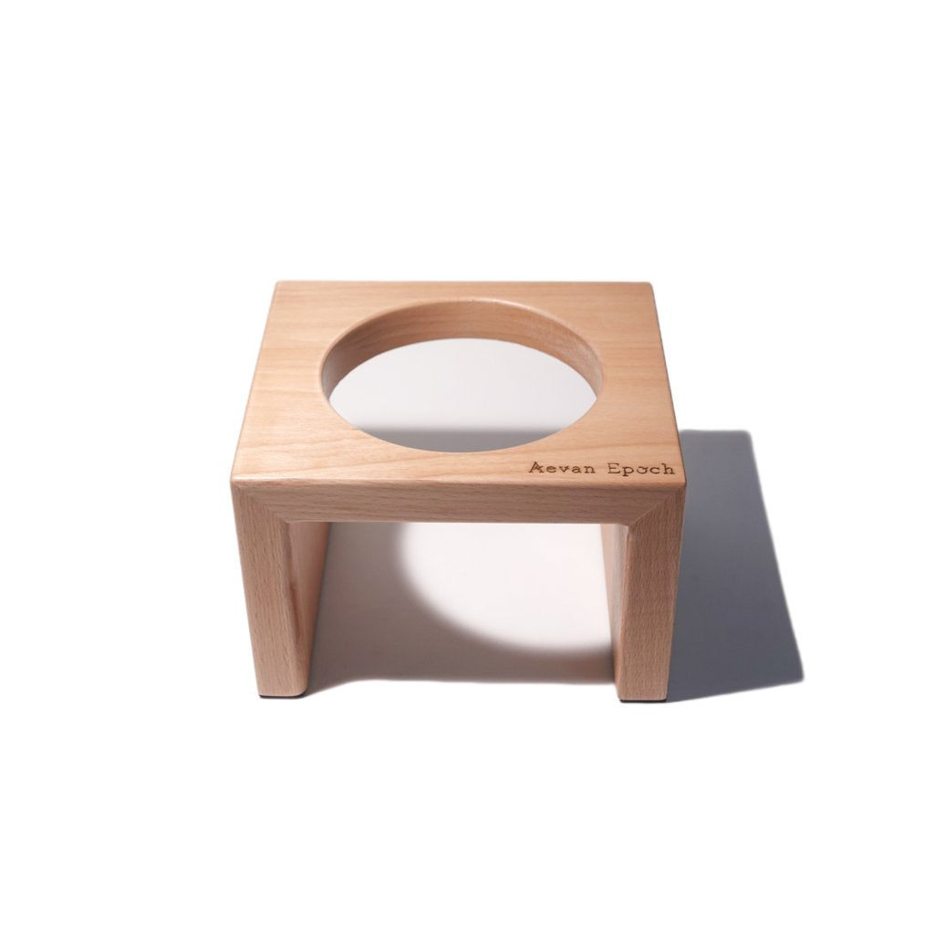 Aevan Epoch solid wood raised cat bowl stand