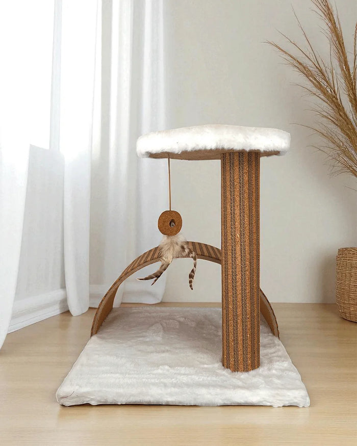 Estela Interactive Cork Scratching Post by Althea Living