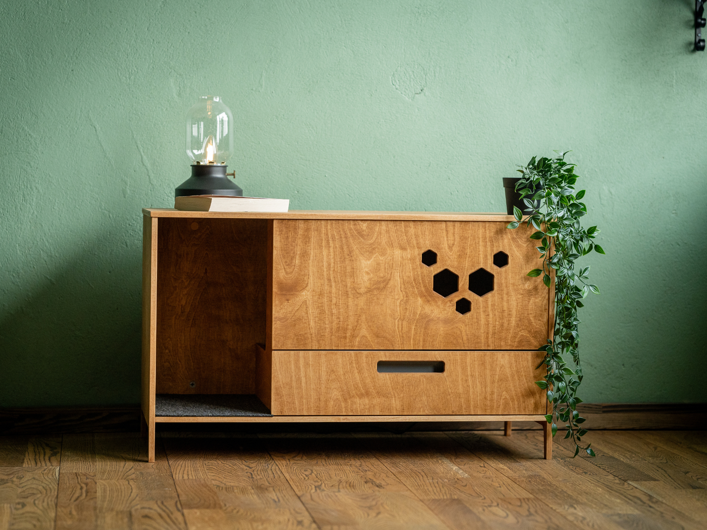 Yeno Cat Litter Cabinet by Kokaa
