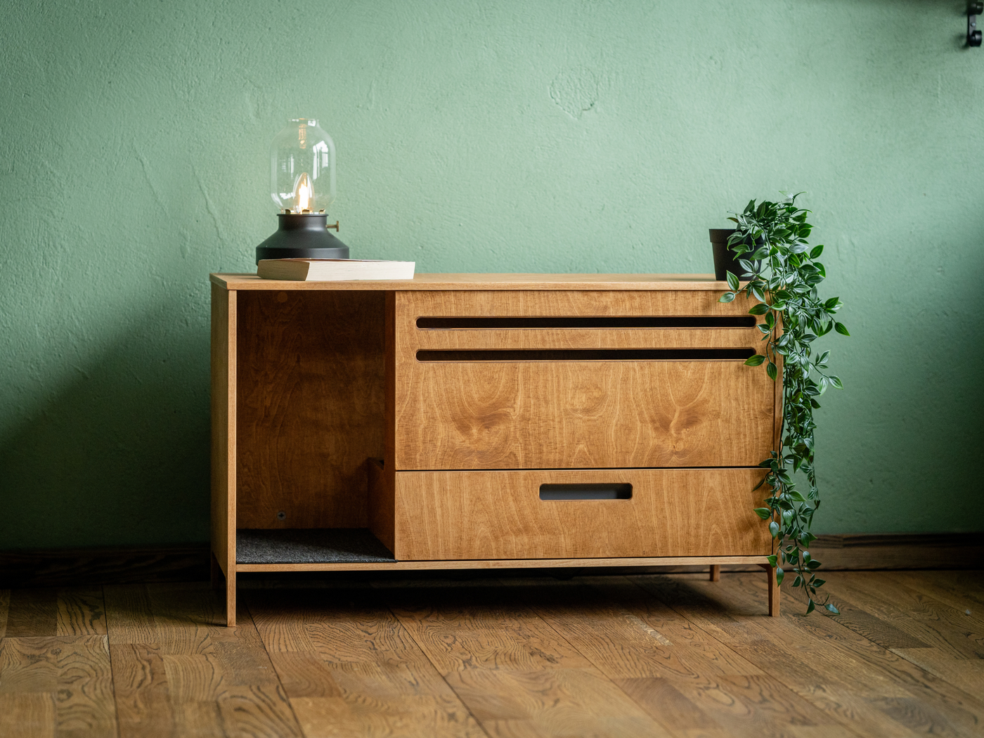 H Cat Litter Cabinet by Kokaa