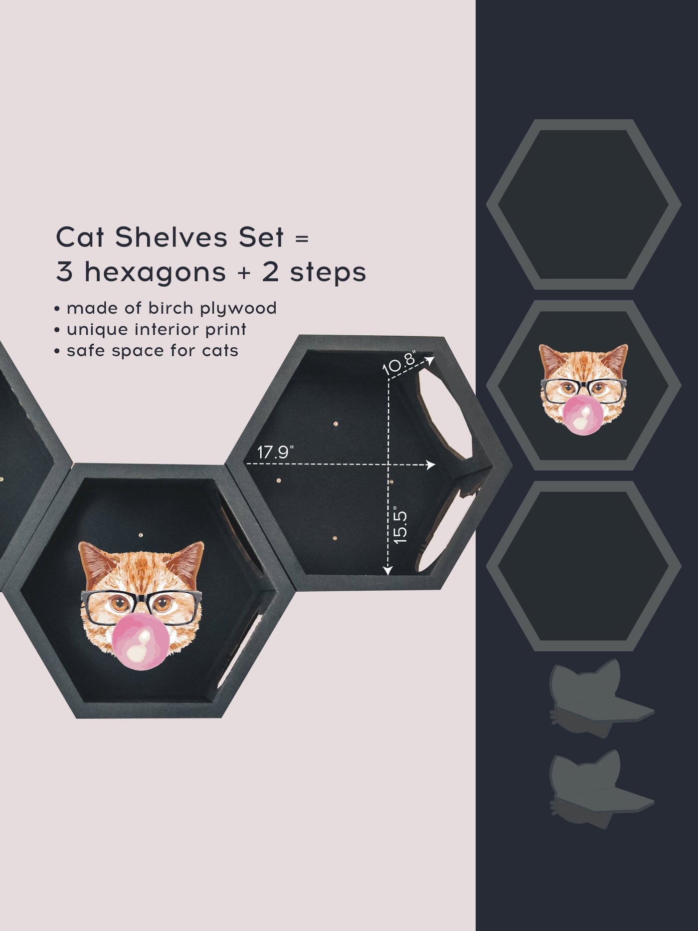 Black Cat Wall Furniture Set