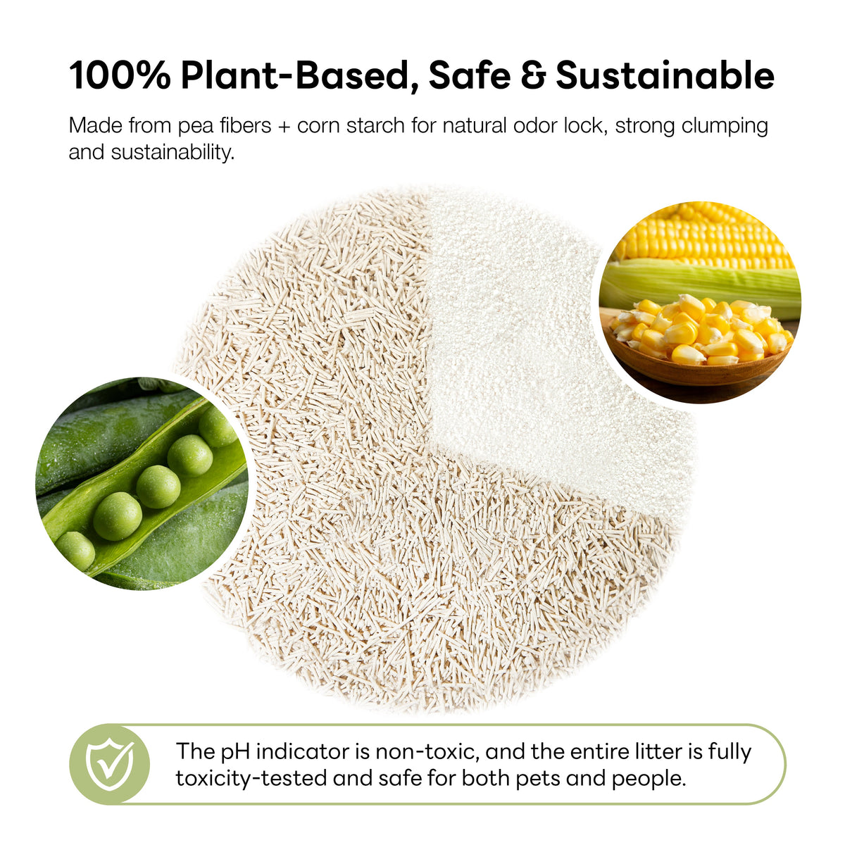 Purrify plant-based clumping cat litter with Smart pH Insight