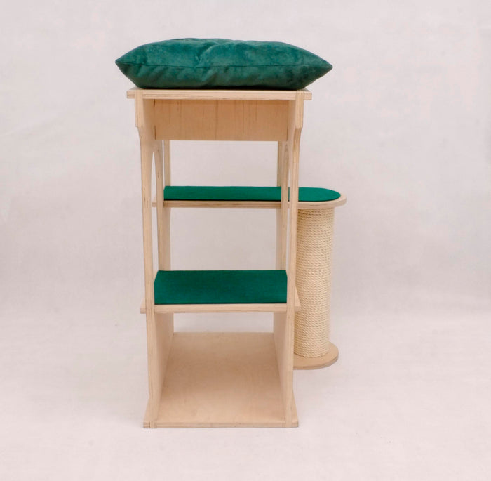 Cat Tower with Post Scratcher by If Cats Can Fly, view 2
