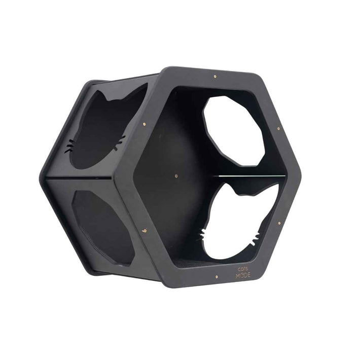 Wall Mount Cat Shelves Black