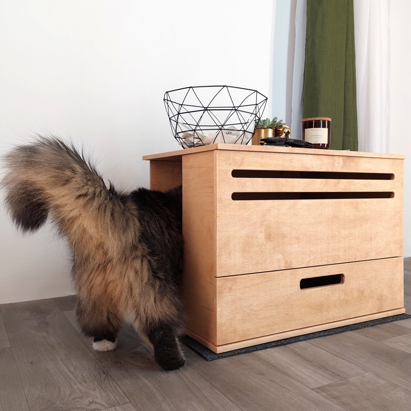 H Mini Cat Litter Cabinet by Kokaa, view 3