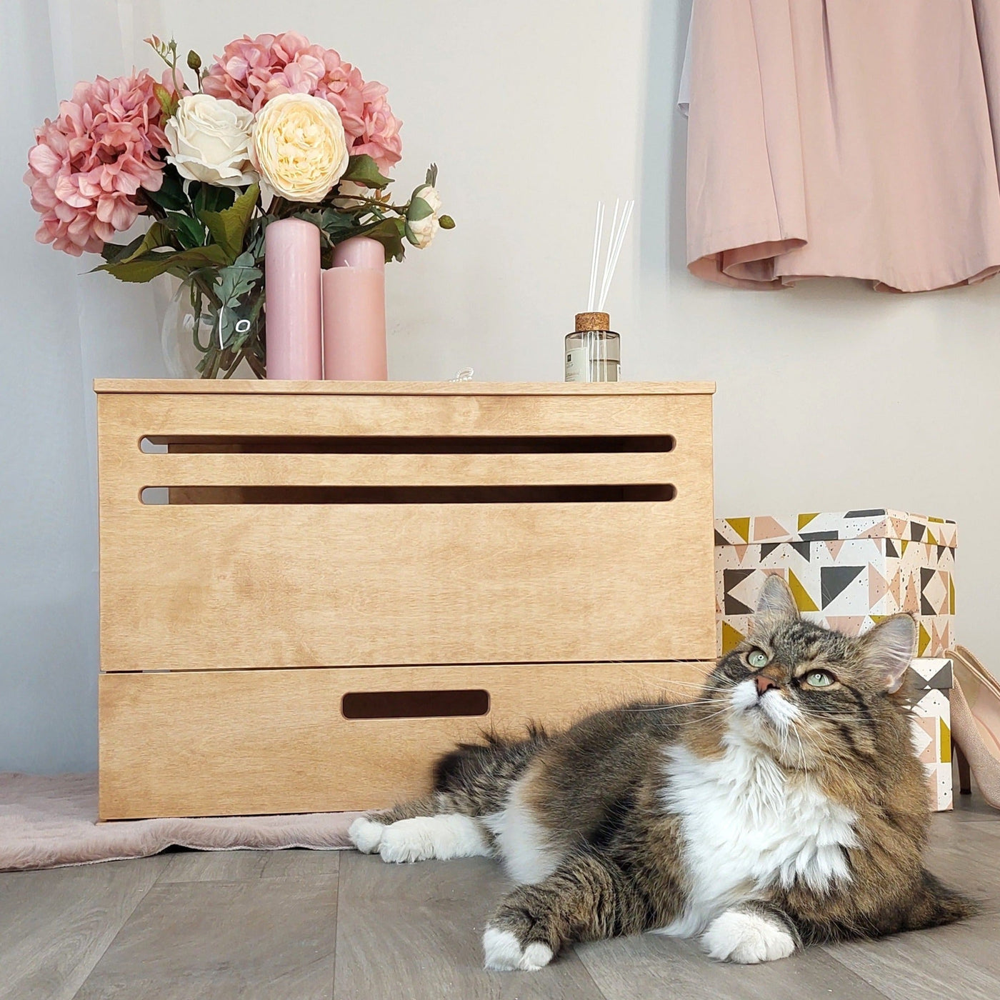 H Mini Cat Litter Cabinet by Kokaa, view 2