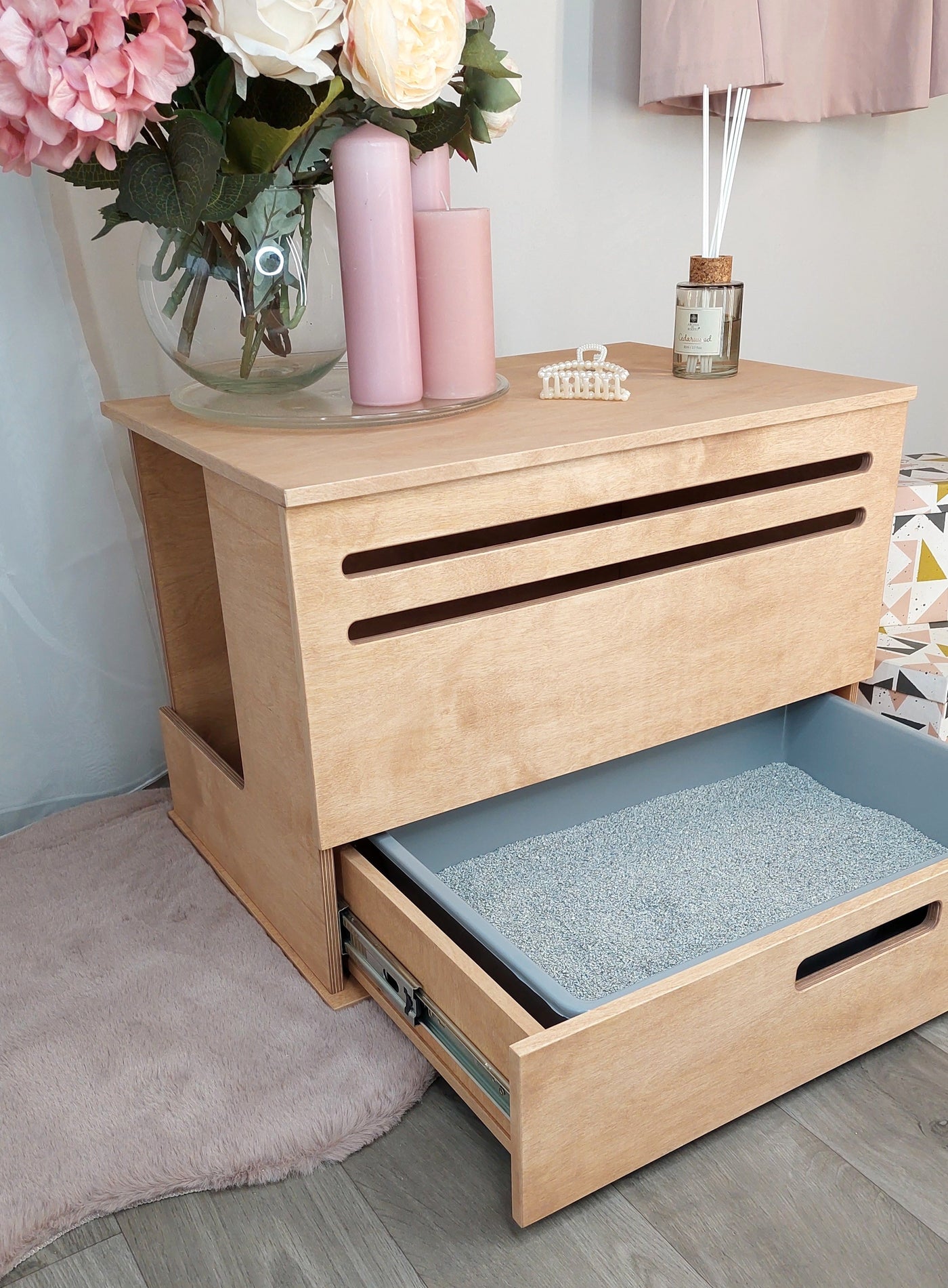 H Mini Cat Litter Cabinet by Kokaa, view 4