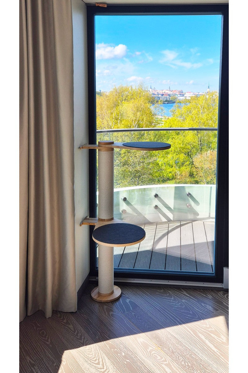 Floor-Standing Cat Tree, 2 Posts, view 10