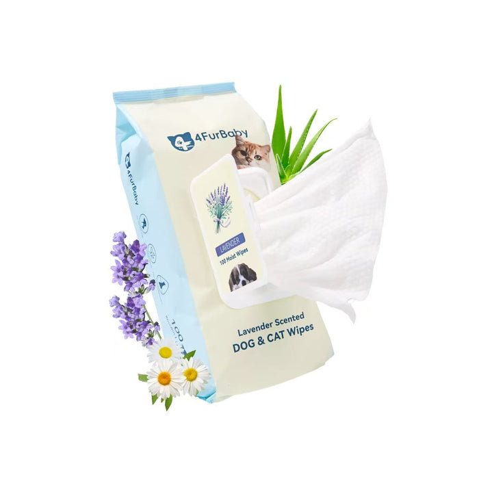 Plant-based compostable cat grooming wipes