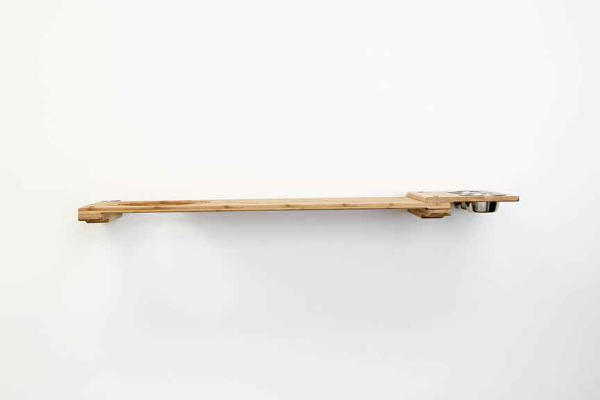 Wall-Mounted Cat Feeding Shelf