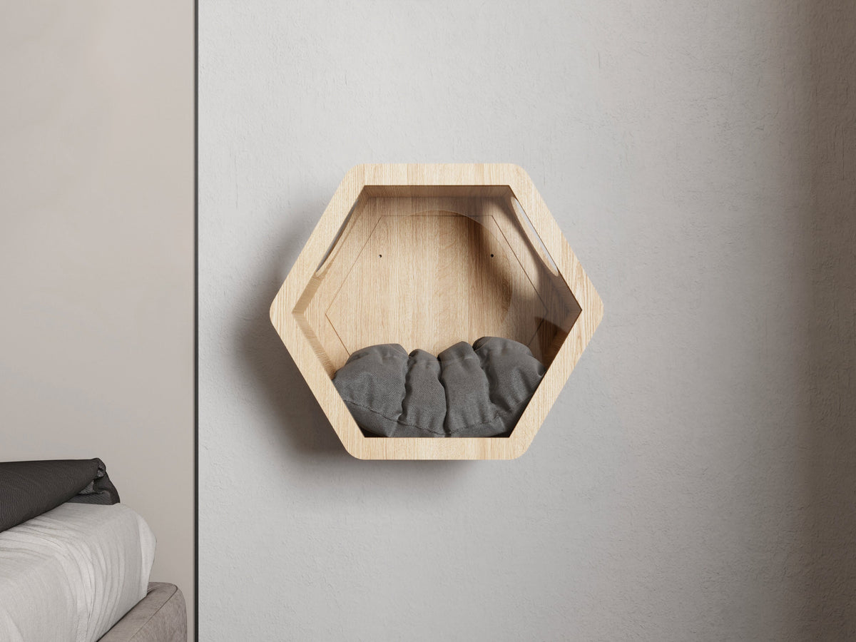 Hexagon Cat Wall House, Cats Joys