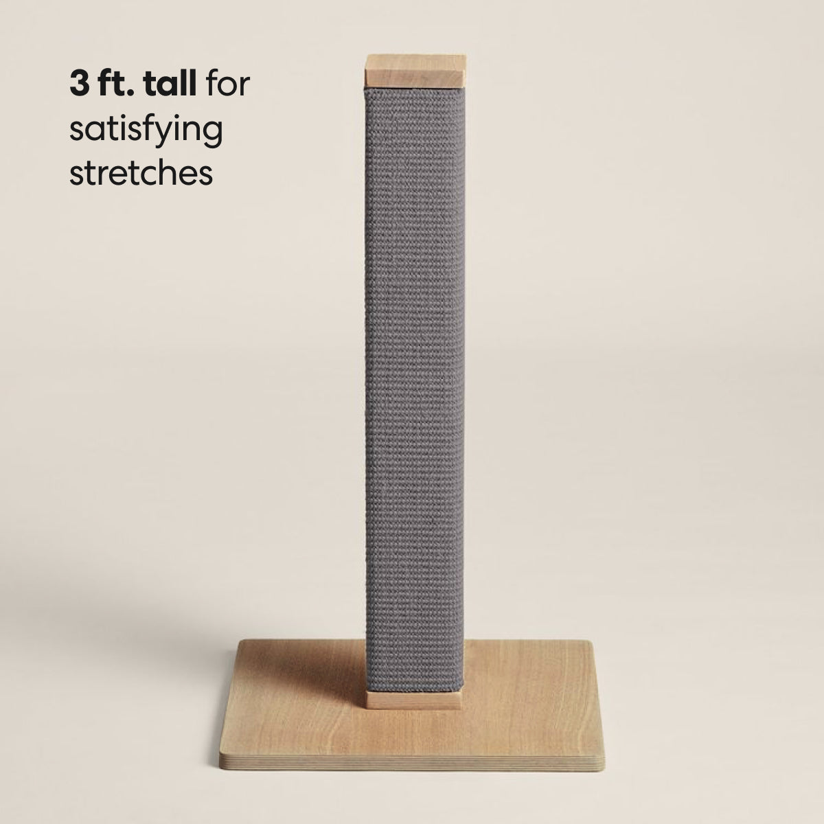 Zip full-height sisal cat scratching post
