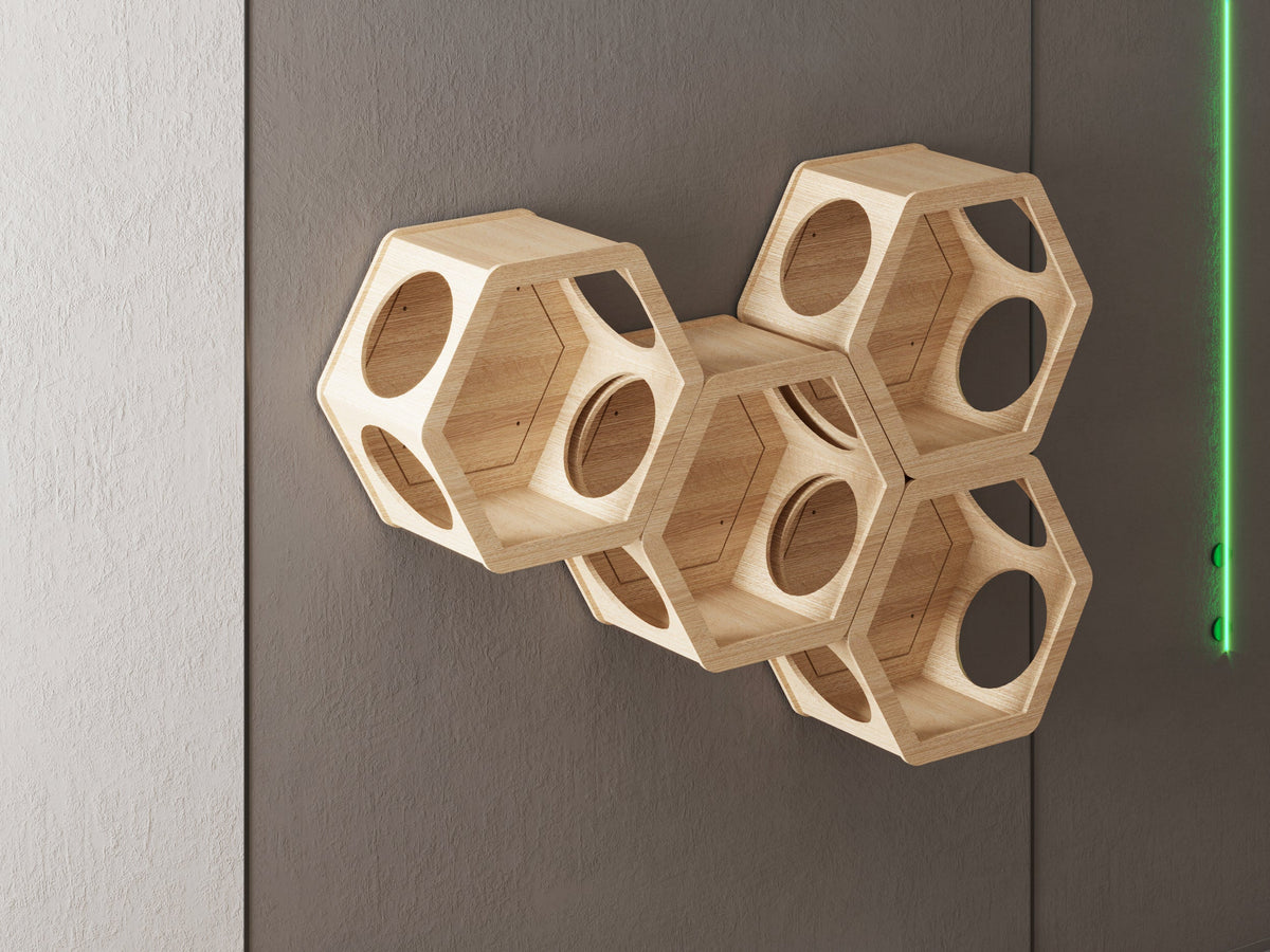 Hexagon Cat Wall House, Cats Joys