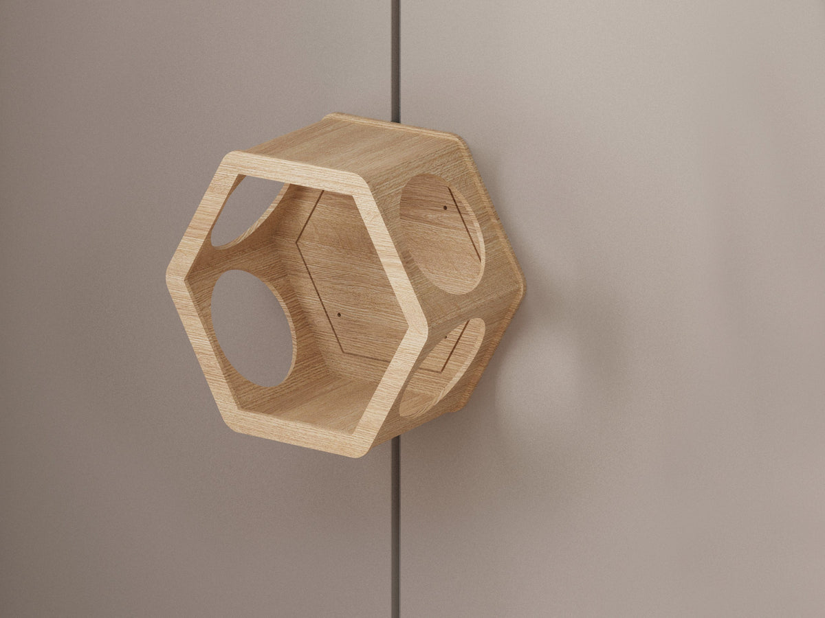 Hexagon Cat Wall House, Cats Joys