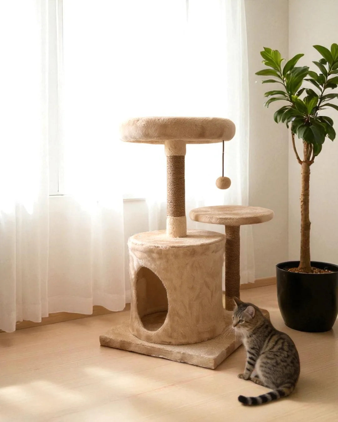 Nacar Cat Tree Bed, view 8