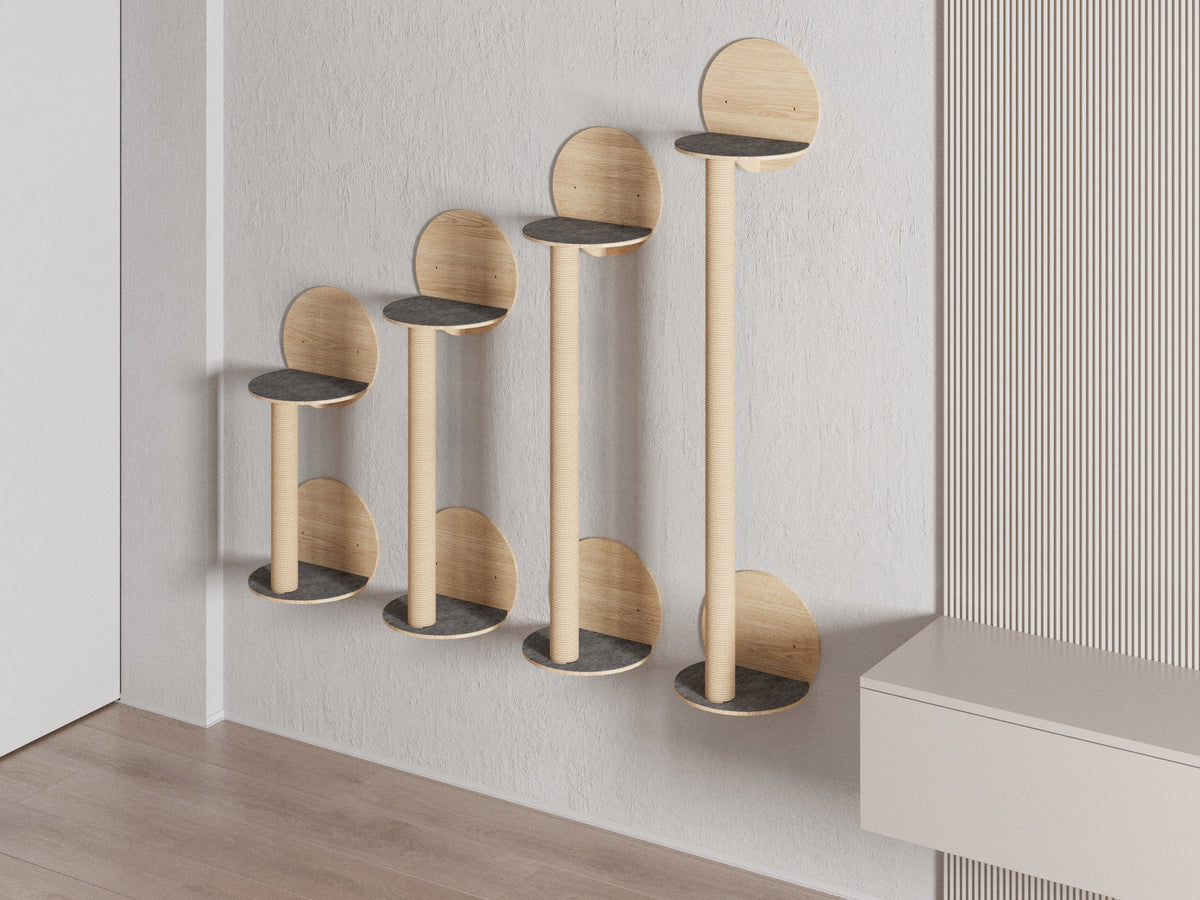 Wall-Mounted Cat Scratcher Shelf, Cats Joys