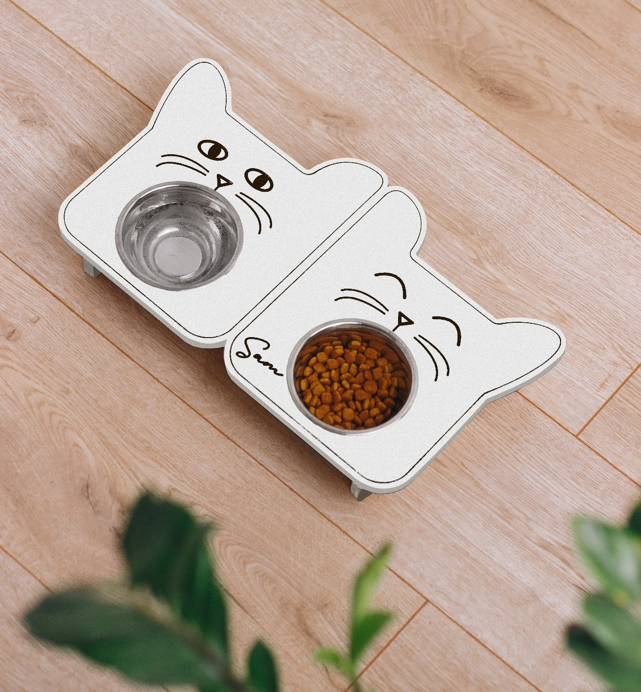 Hungry & Jolly Cat Bowl (Double)