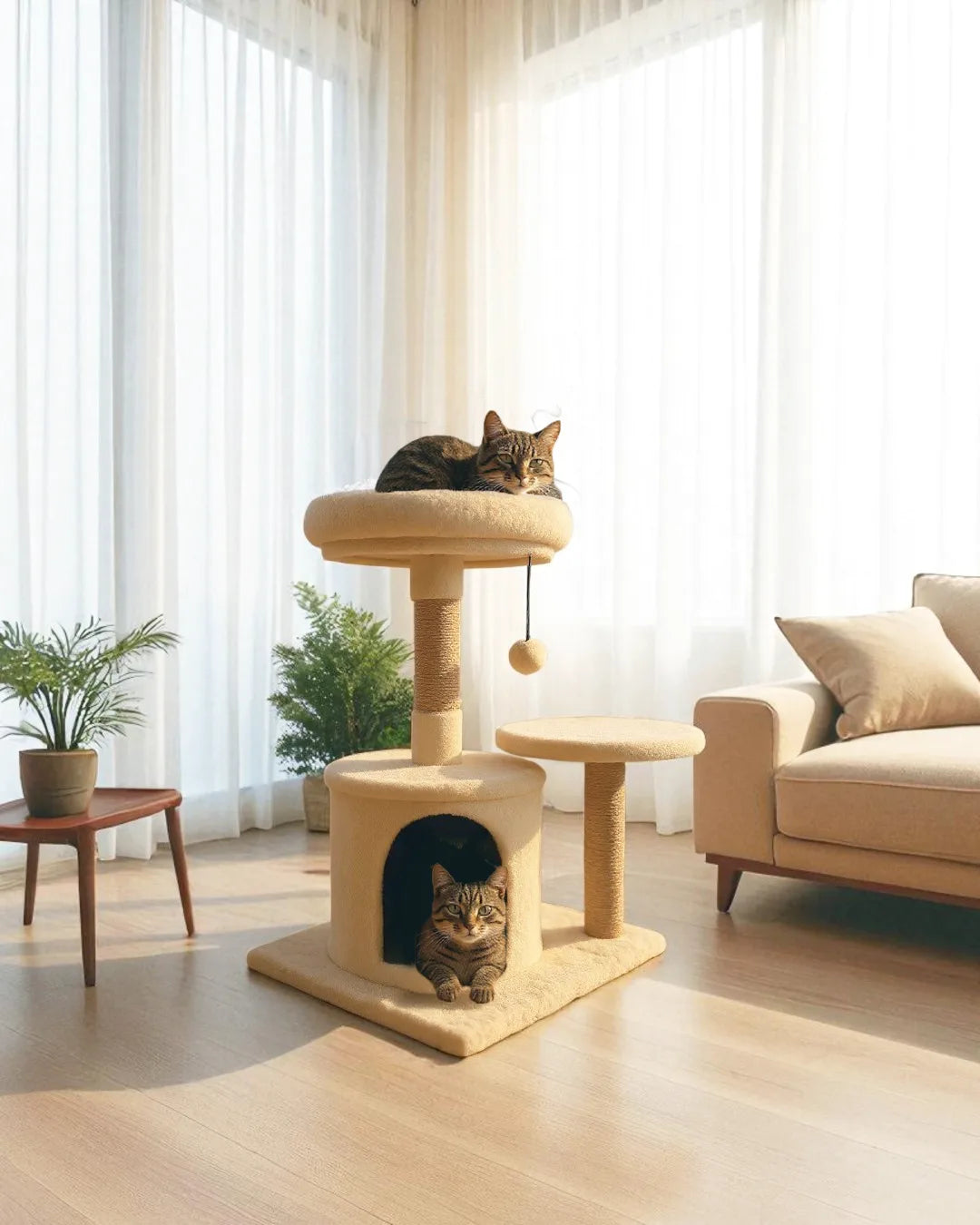 Nacar Cat Tree Bed, view 9