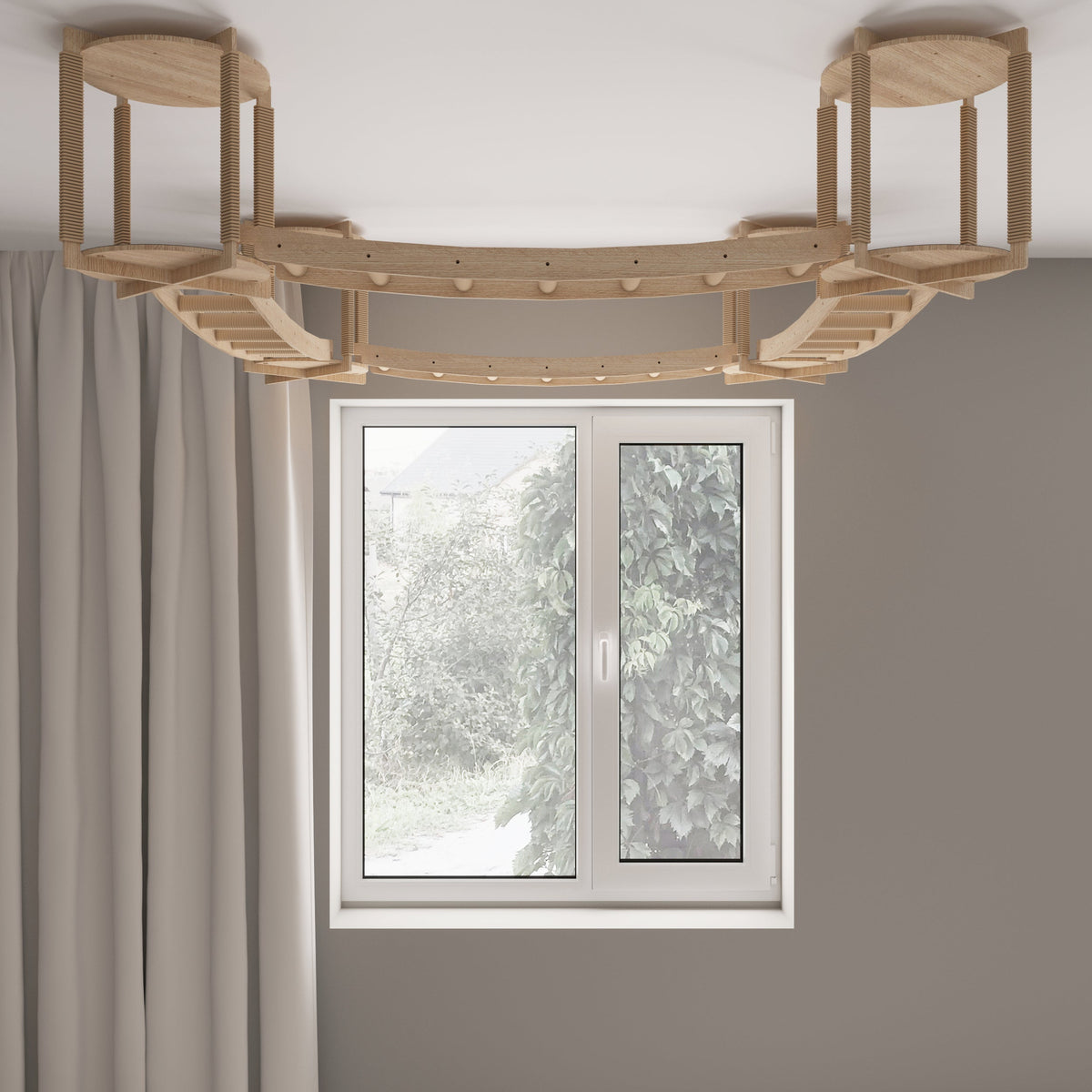 Ceiling-Mounted Cat Playground by Cats Joys