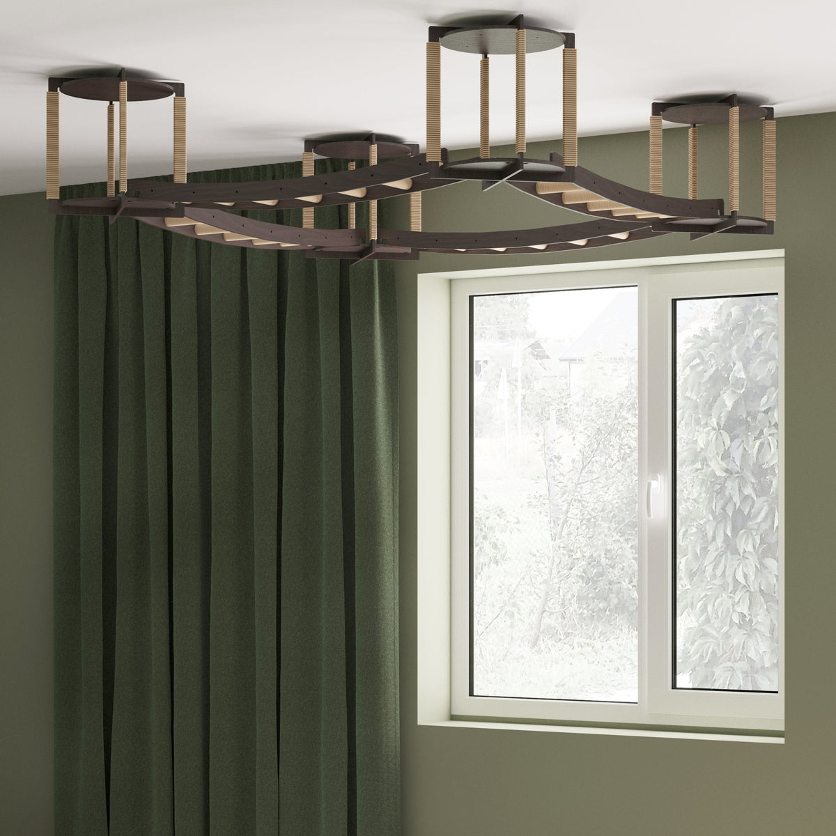 Ceiling-Mounted Cat Playground by Cats Joys, view 2