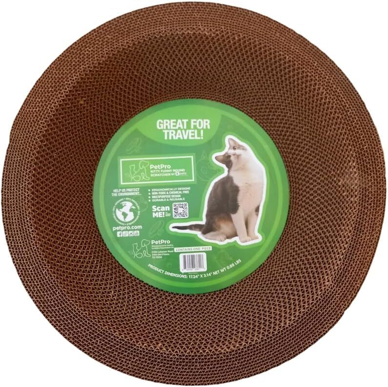 Round Cat Scratcher by Designer Pet, view 6