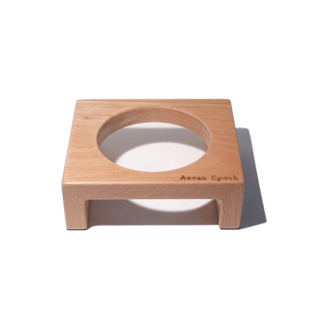 Aevan Epoch solid wood raised cat bowl stand