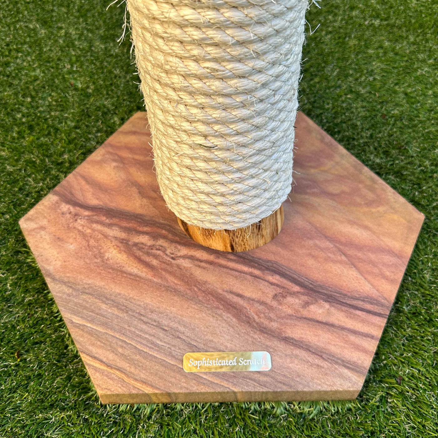 Stone and Oak Cat Scratcher, Made to Order