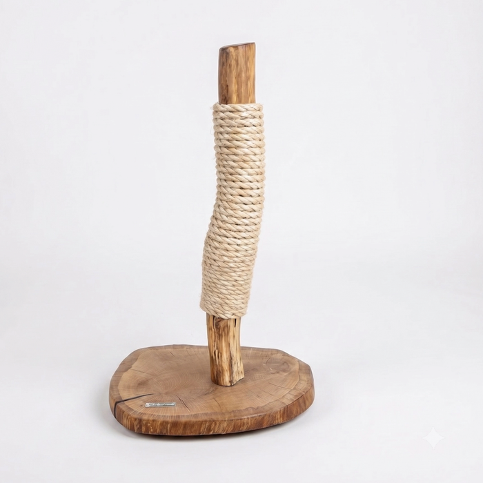 Oak Cat Scratcher with Resin Inlay by Sophisticated Scratch, view 2
