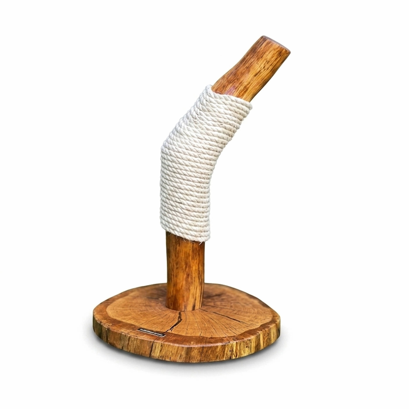 Ocelot Oak Cat Scratcher with Resin Slice by Sophisticated Scratch, view 2