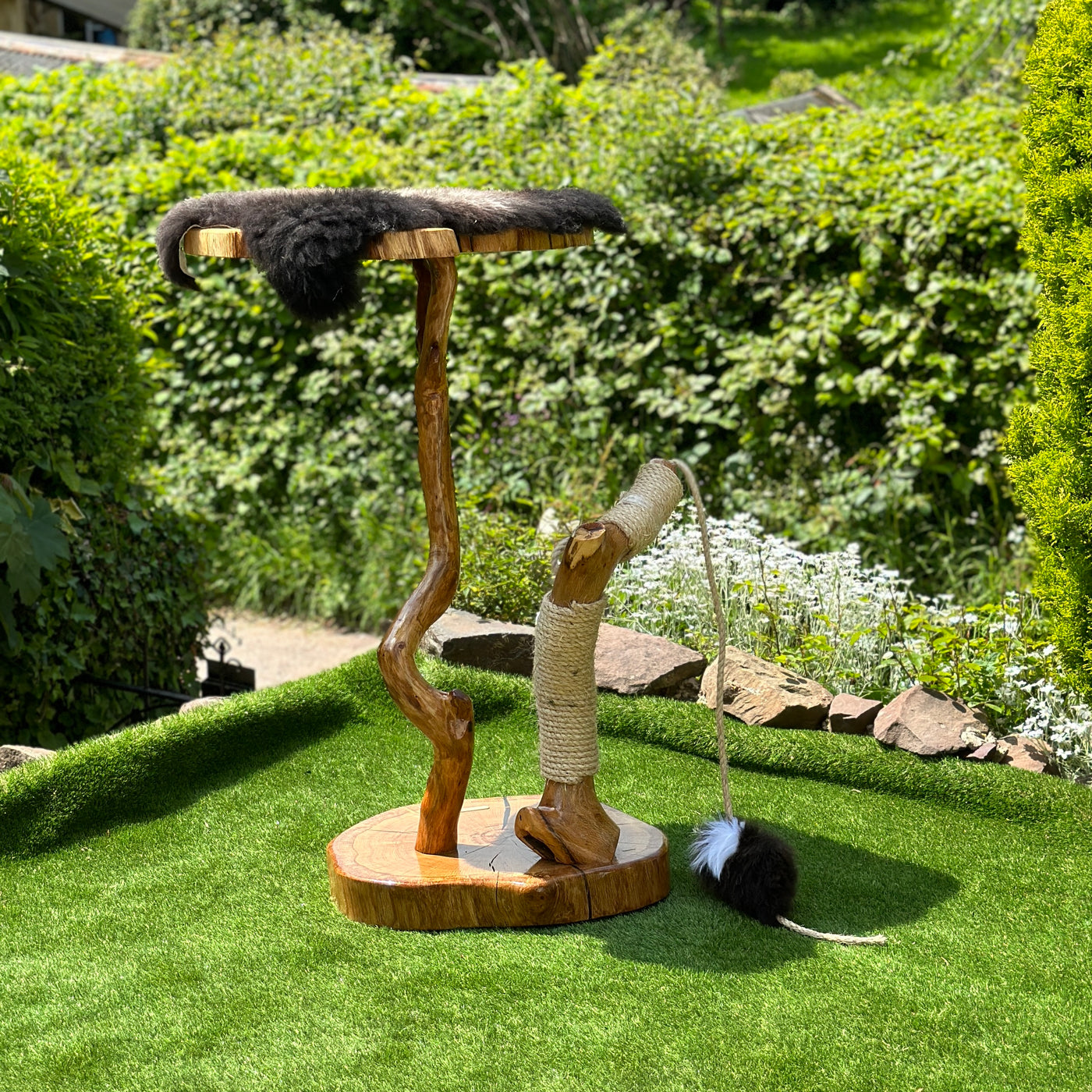 Oak Cat Tree and Scratcher, 4023 by Sophisticated Scratch, view 6