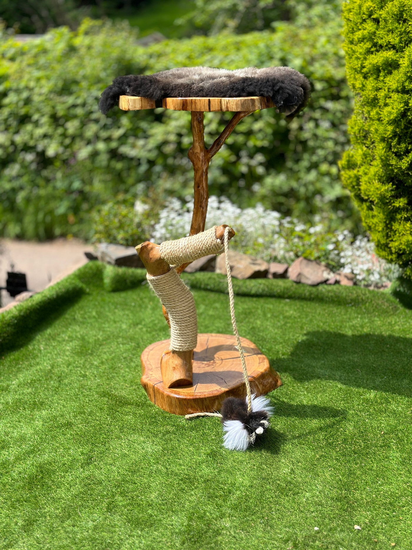 Oak Cat Tree and Scratcher, 4023 by Sophisticated Scratch, view 9