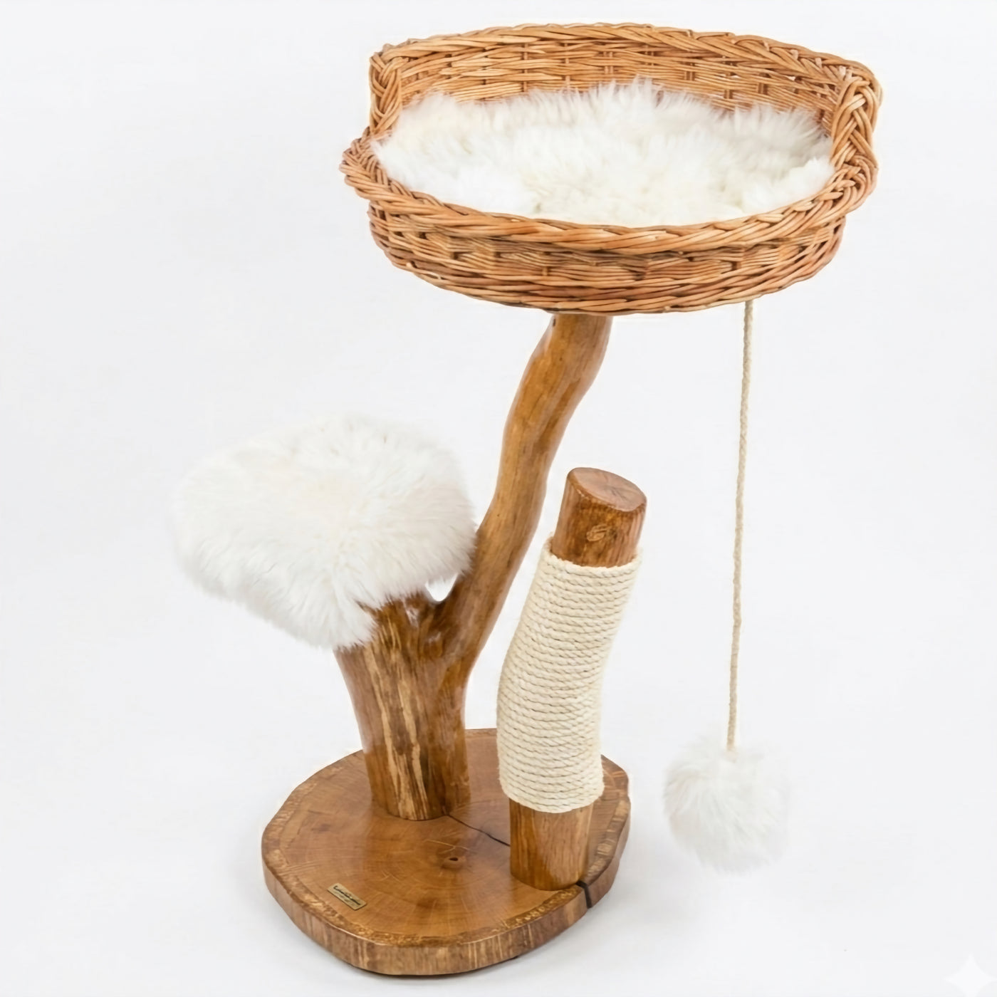 The Willow Nook Oak Cat Tree by Sophisticated Scratch, view 2