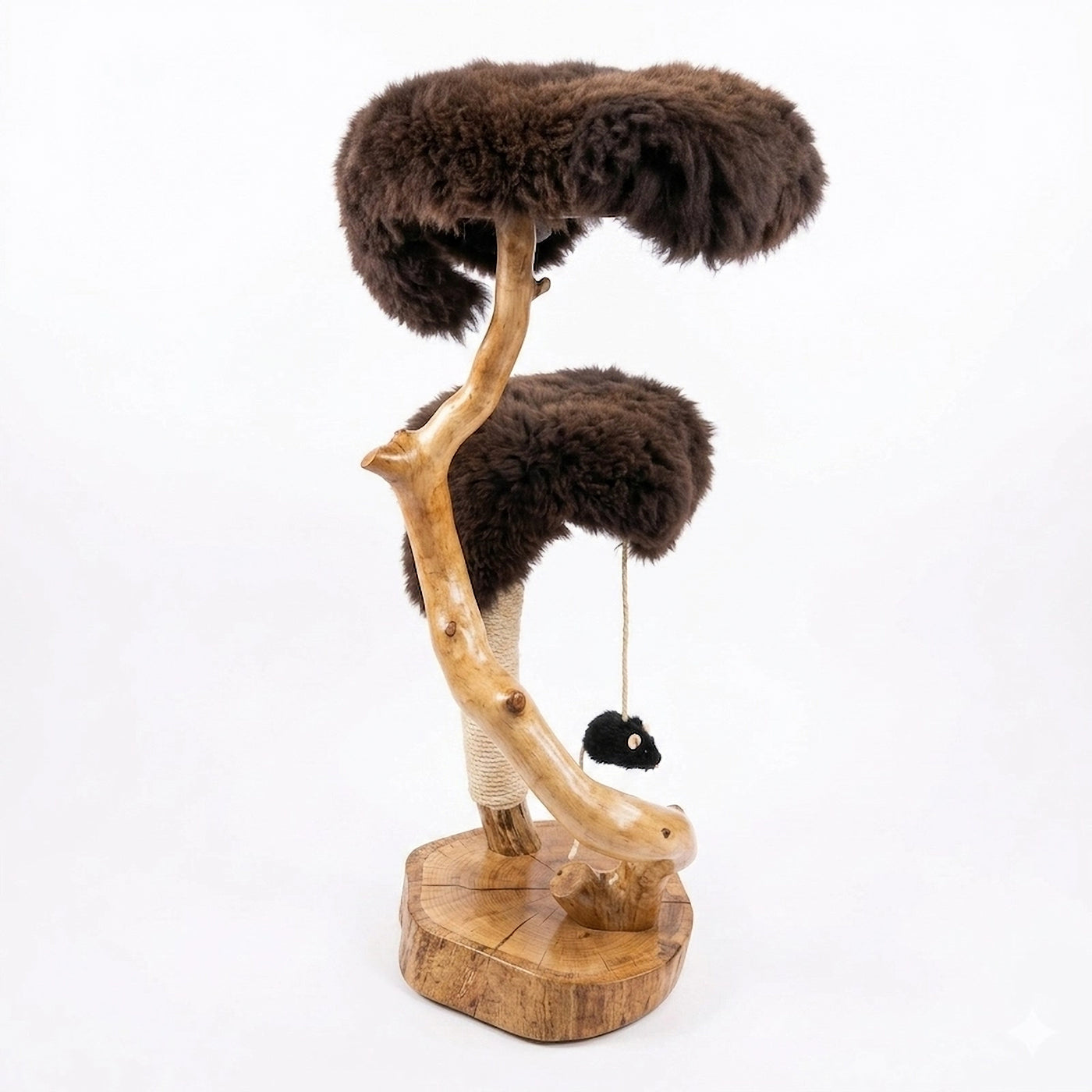 Solid Devon Oak Cat Tree, T2826 by Sophisticated Scratch, view 2