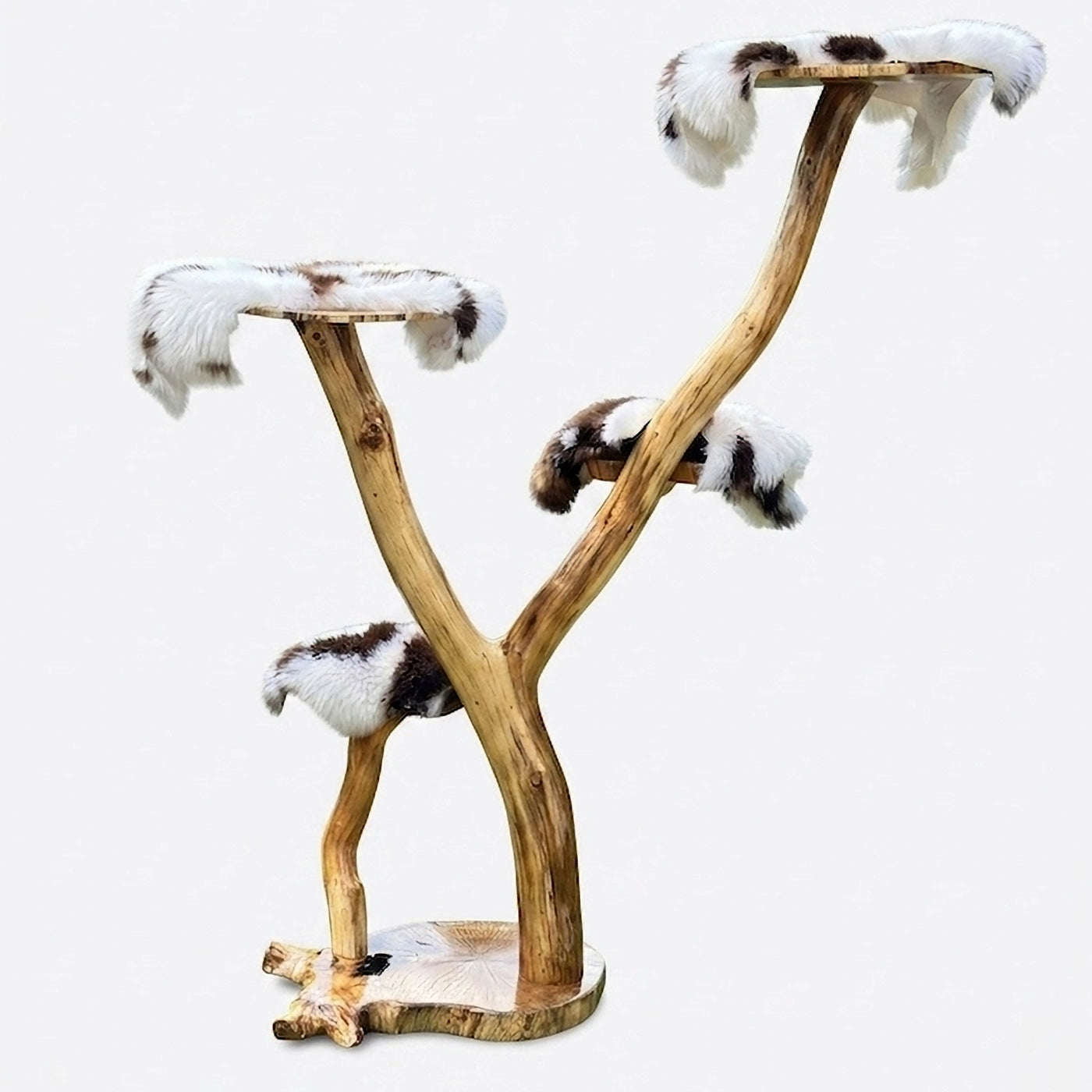 Sculptural English Oak Cat Tree by Sophisticated Scratch, view 4