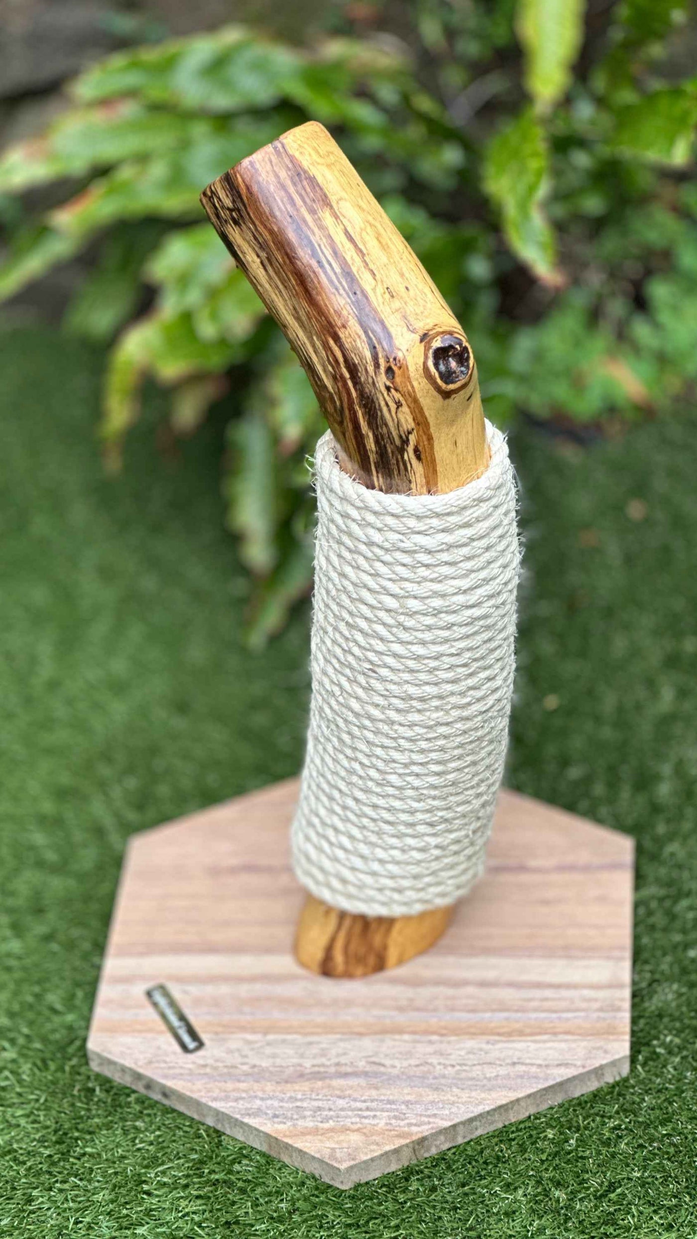 Oak and Sandstone Cat Scratcher