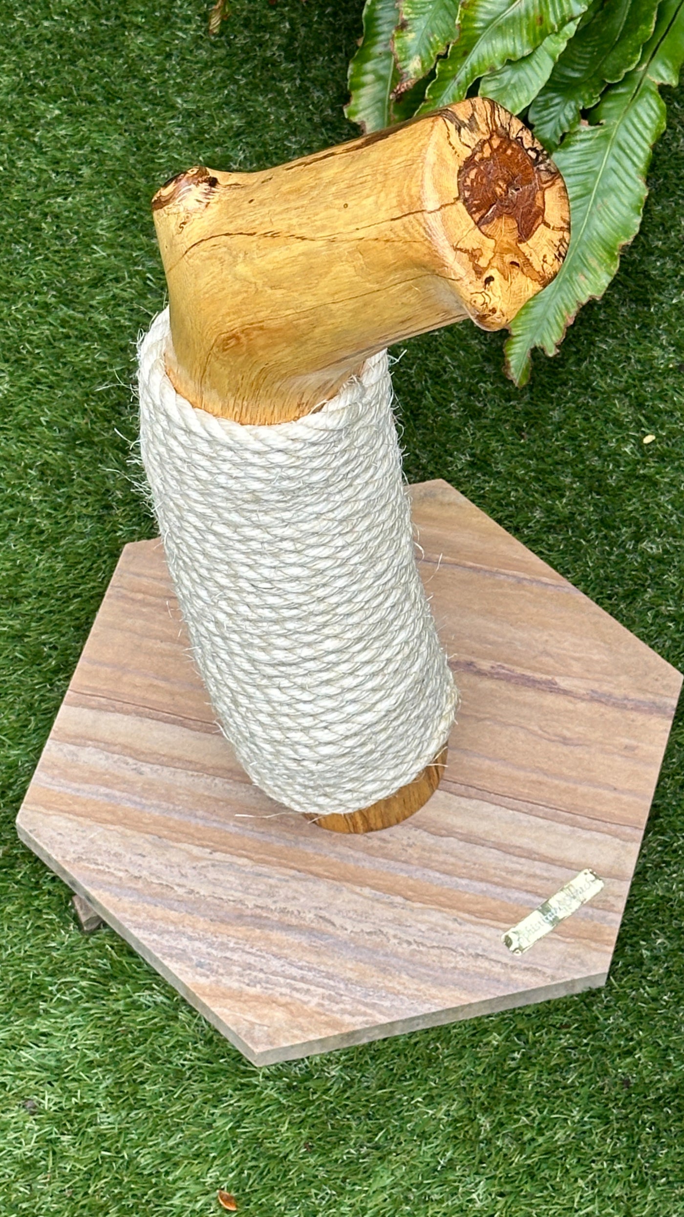 Oak and Sandstone Cat Scratcher by Sophisticated Scratch, view 3