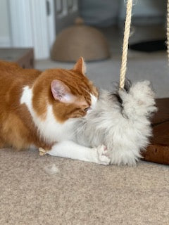 Rodney Rat and Fluff Ball Cat Toys by Sophisticated Scratch, view 2