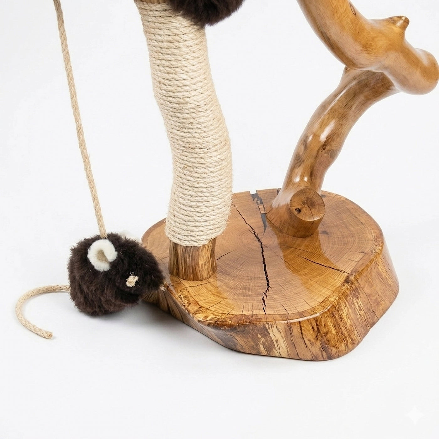 Solid Devon Oak Cat Tree, T2826 by Sophisticated Scratch, view 3