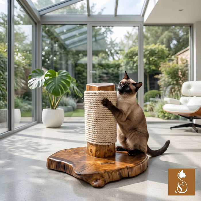 Solid English Oak Cat Scratcher