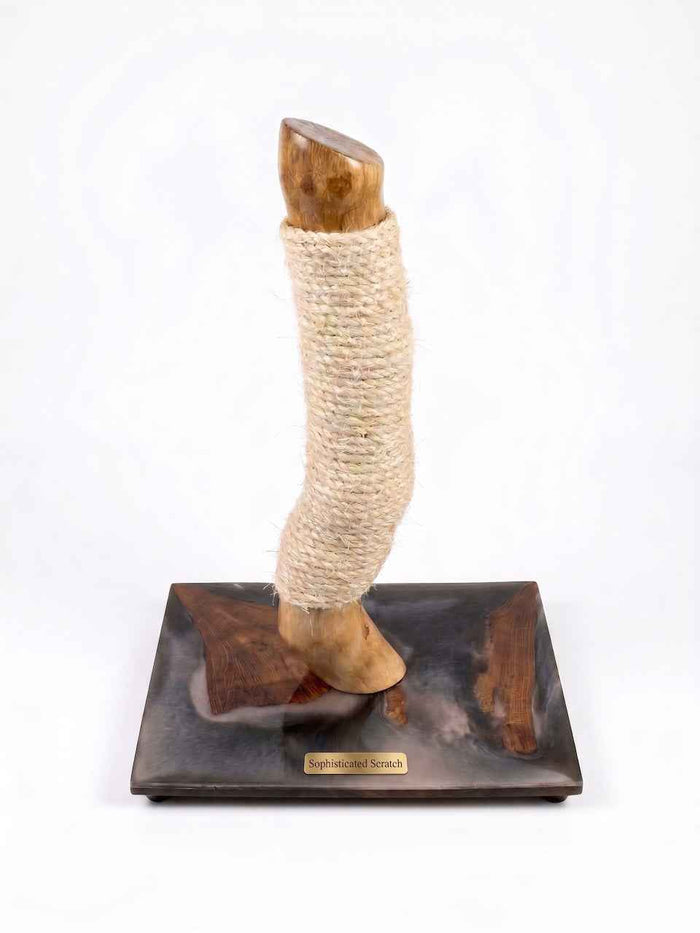 Oak and Epoxy Resin Cat Scratcher