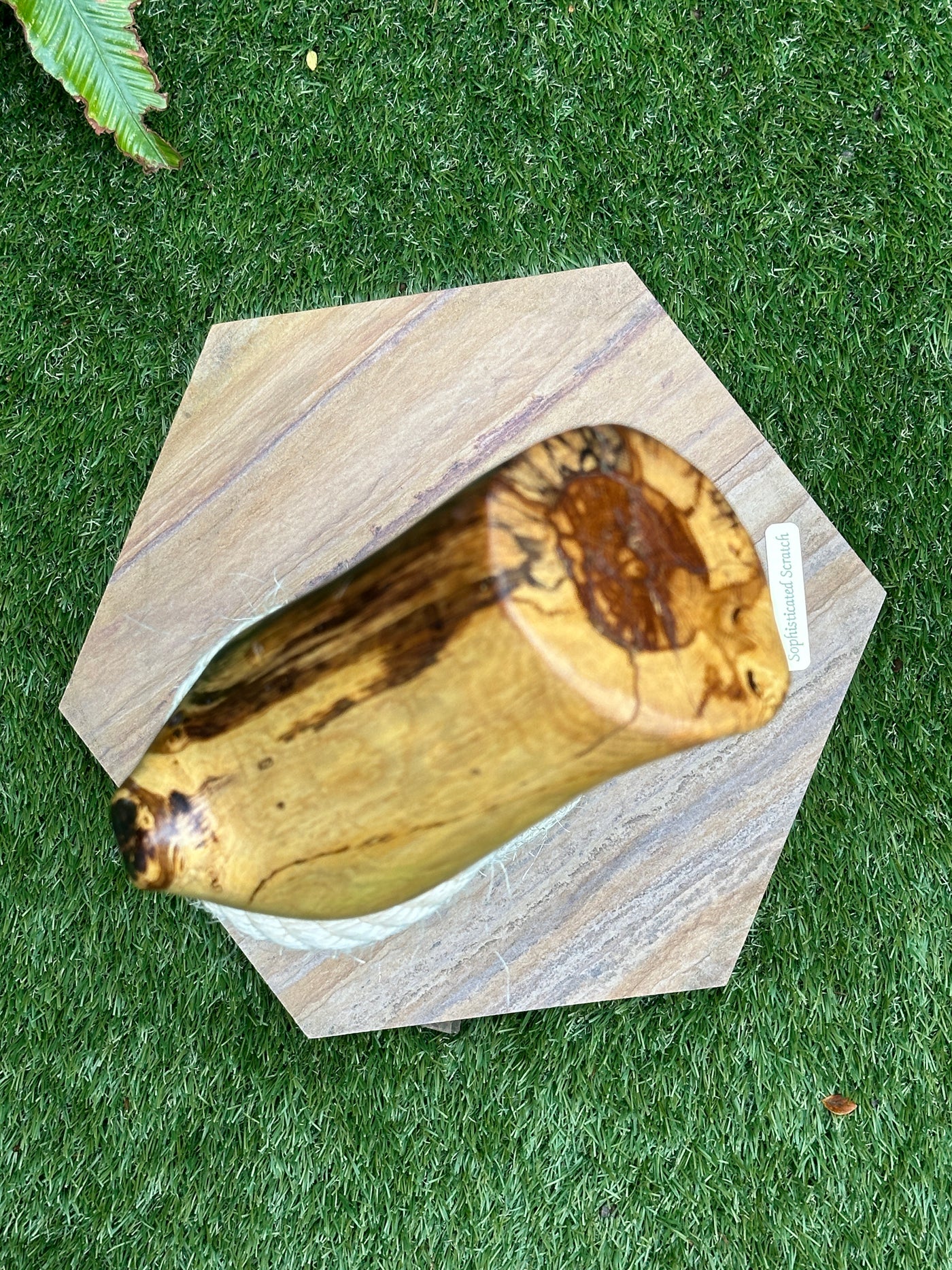 Oak and Sandstone Cat Scratcher by Sophisticated Scratch, view 4