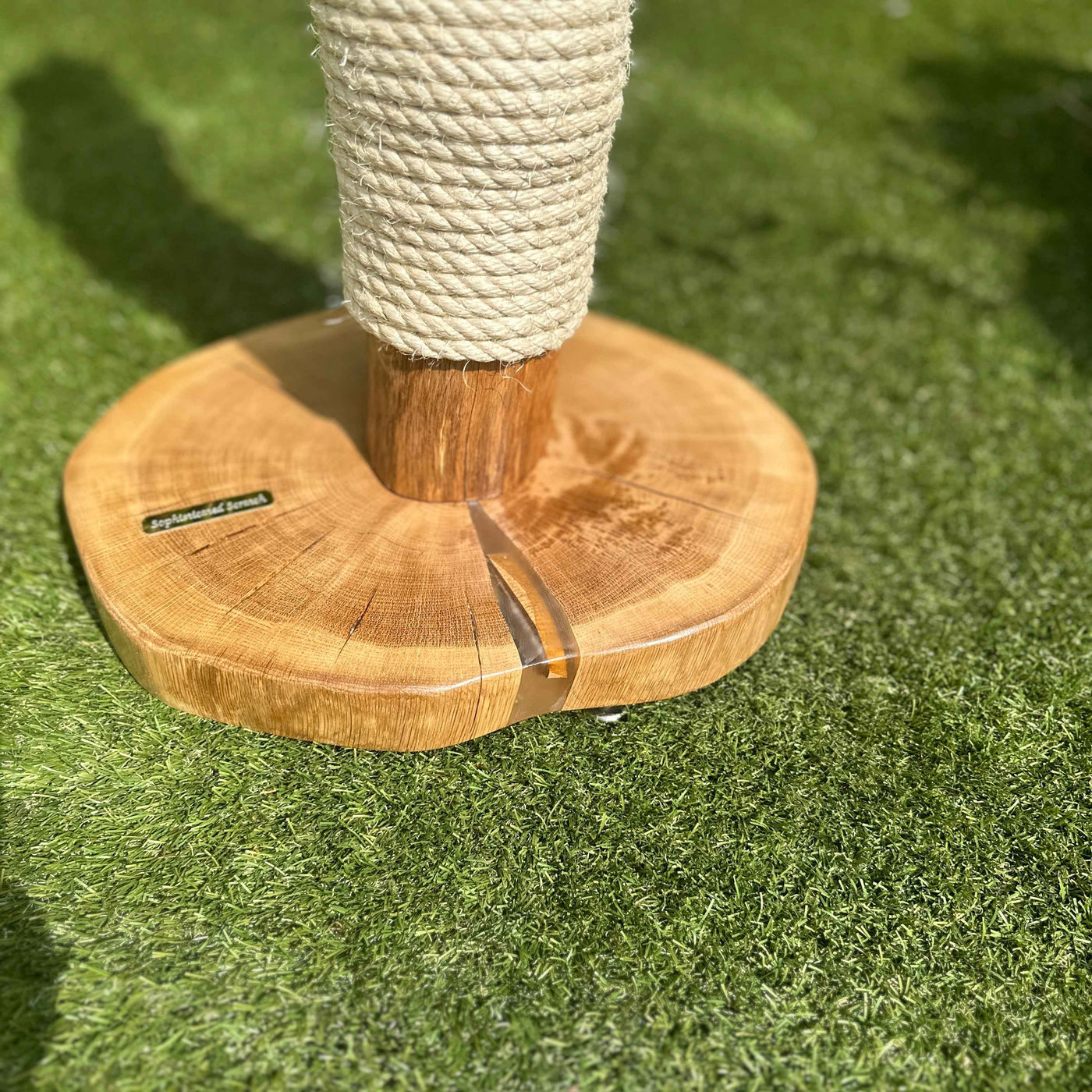 Stone and Oak Cat Scratcher, Made to Order