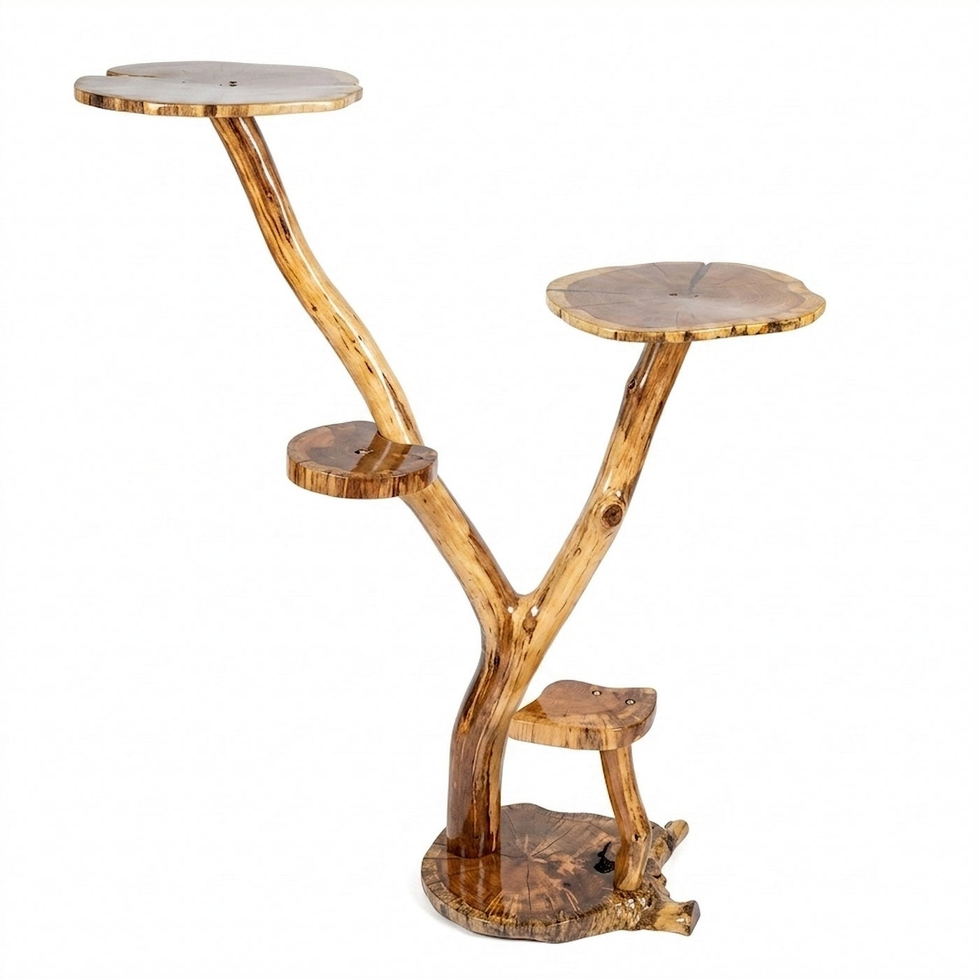 Sculptural English Oak Cat Tree by Sophisticated Scratch, view 6